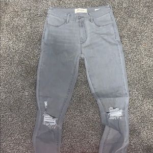 Pacsun ripped gray jeans